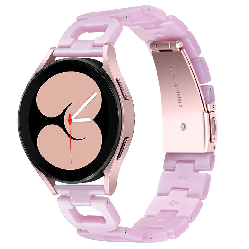For Samsung Galaxy Watch4 Active 40mm 44mm Watch4 Classic 42mm 46mm Watch 5 40mm 44mm Resin Watchband Stainless Steel Buckle D Shape Strap For Samsung Galaxy Watch4 Active 40mm 44mm Watch4 Classic 42mm 46mm Watch 5 40mm 44mm Resin Watchband Stainless Steel Buckle D Shape Strap